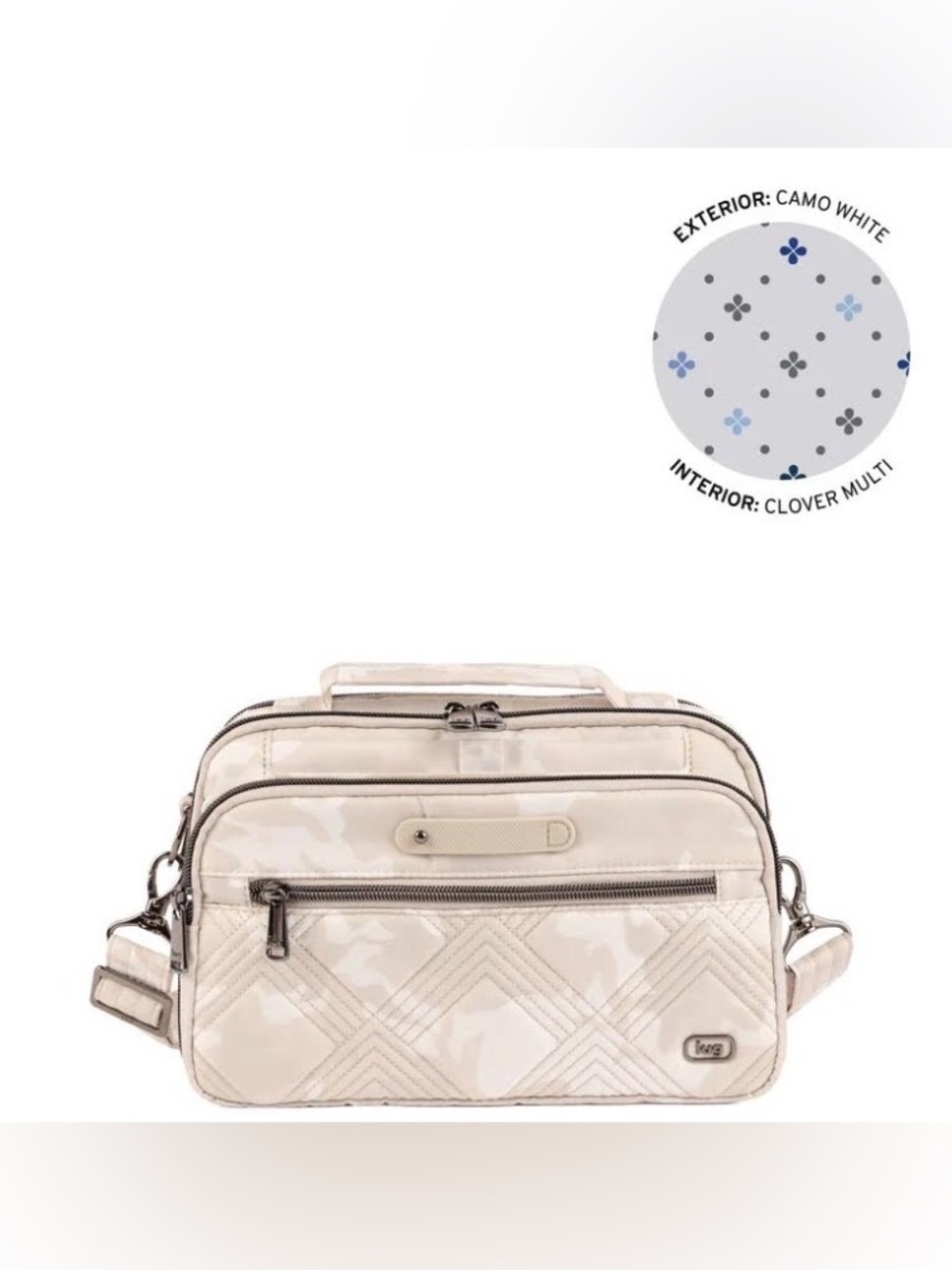 Lug Legacy Collection Scoop SE Crossbody Bag Camo White